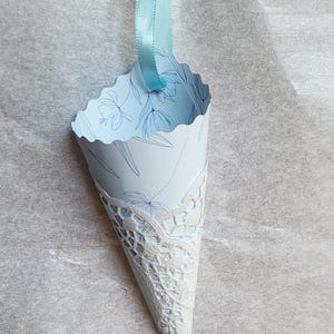 Conos de pétalos para bodas, conos para lanzar pétalos, conos para lanzar pétalos con cuerda