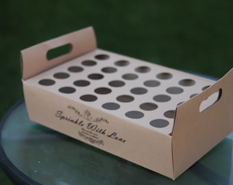 Confetti Cone Holder: Kraft Paper 30-Hole Tray