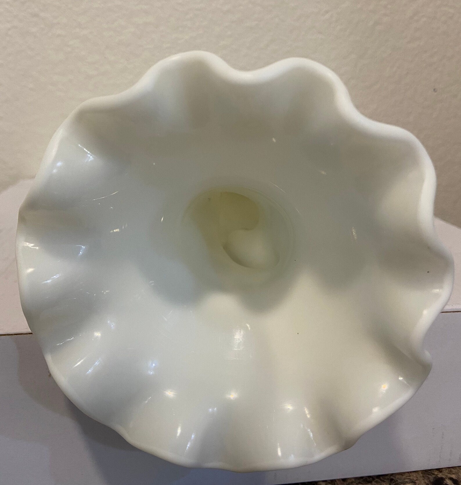 Vintage Westmoreland Milk Glass Hand Vase Etsy