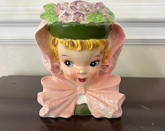 Vintage Japan Swag Ucagoco Big Bow Head Vase Flower Planter