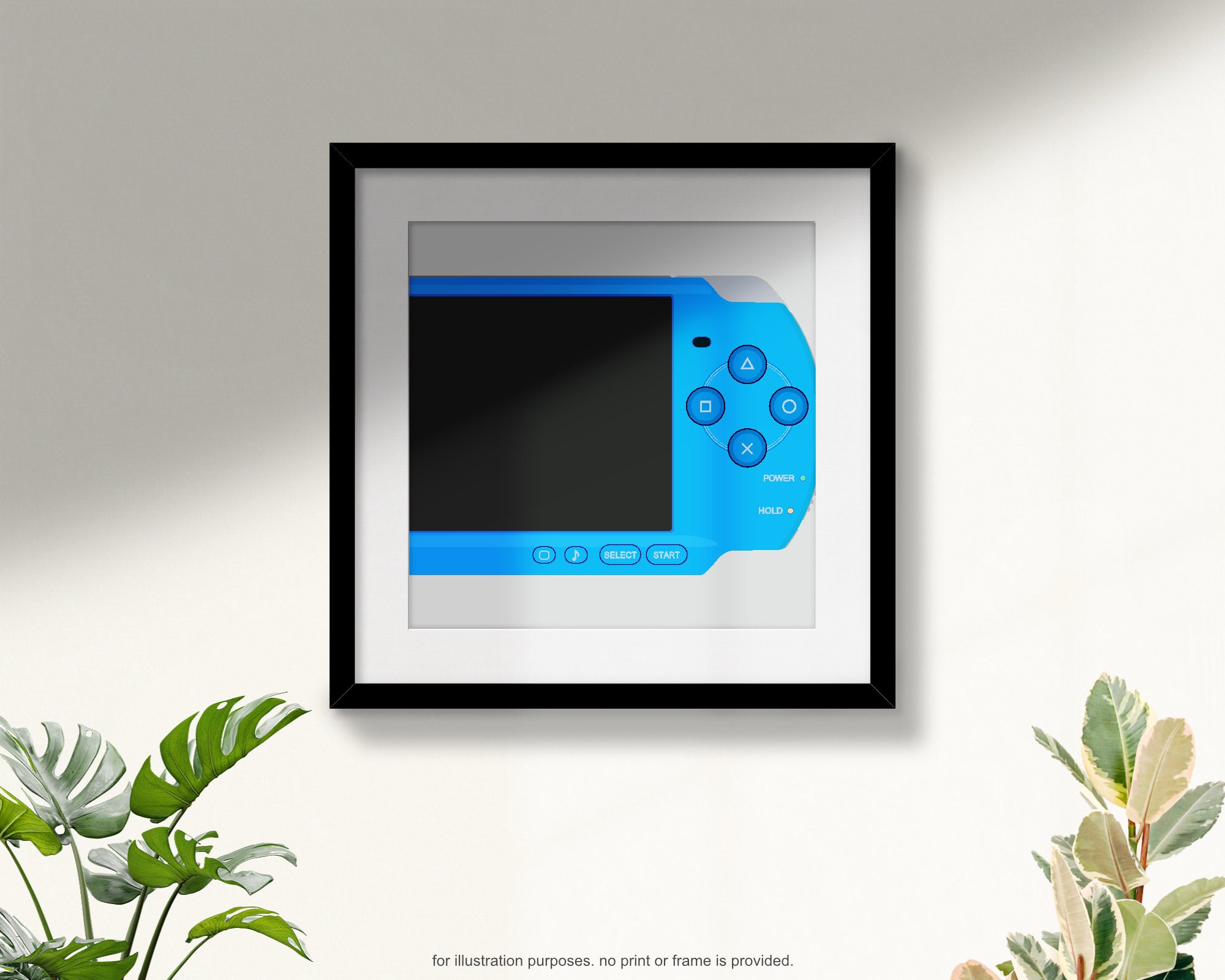 Playstation Portable / PSP Printable Artwork Retro Video Game Handheld Vector Editable SVG Eps ...
