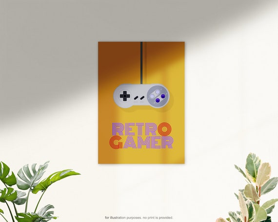 Illustration retro Gaming Controller