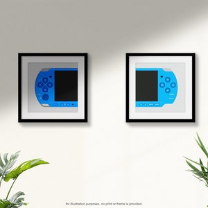Playstation Portable / PSP Printable Artwork | Retro Video Game Handheld | Vector | Editable SVG ...