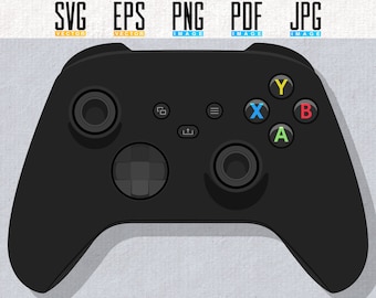 Xbox Series X/S Artwork | Video Game Controller | Vector | Editable SVG | EPS | Transparent PNG | 5 Colour Bundle