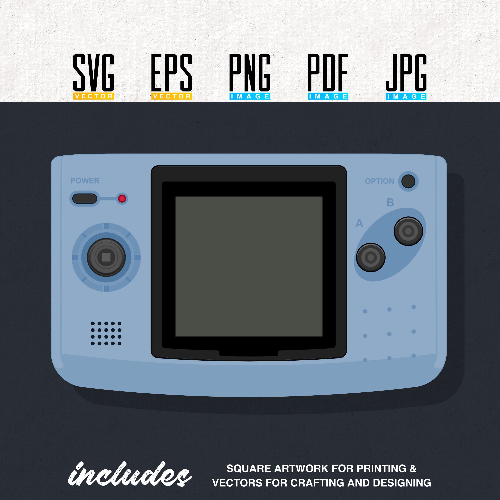 Neo Geo Pocket Color Printable Artwork SVG EPS Editable - Etsy
