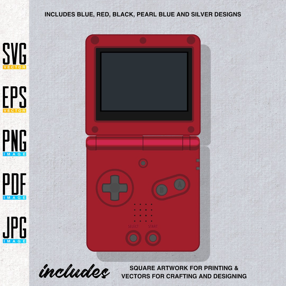 Gameboy Advance SP Printable Artwork | Retro Video Game Gameboy Advance SP Printable Artwork | Retro Video Game