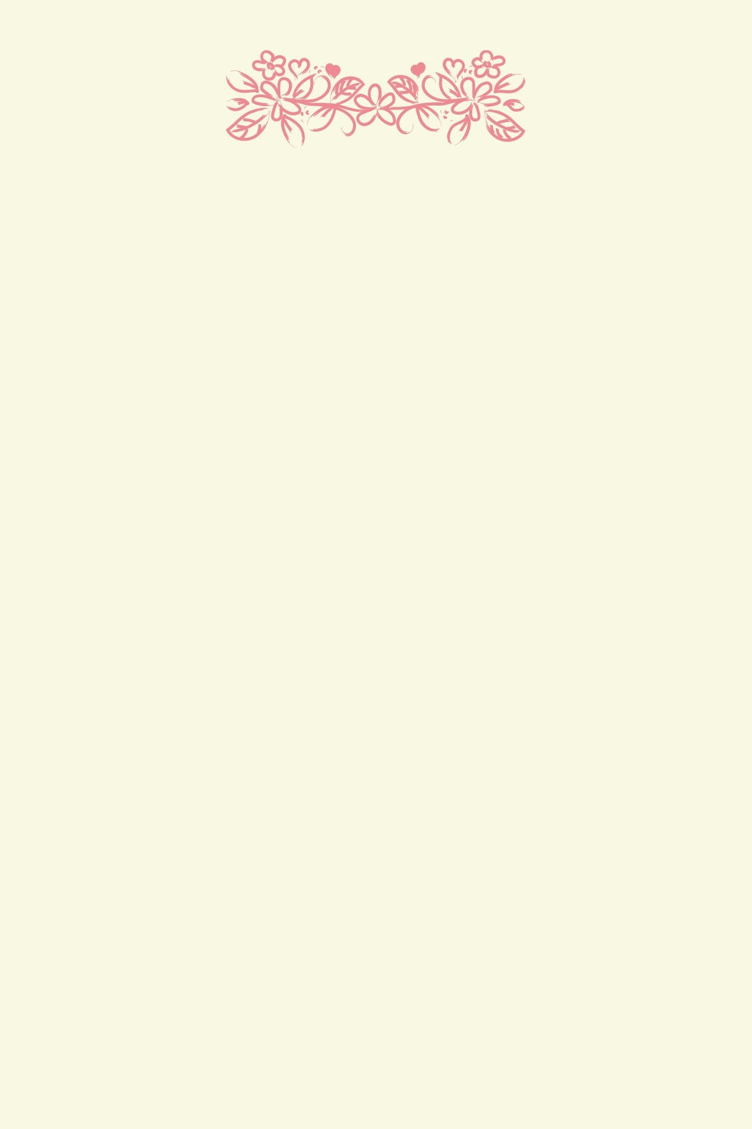 Printable Blank Journal Pages 20 Floral Theme Beige Pages - Etsy