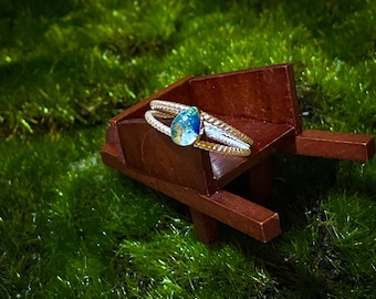 Double Band Twist Cremation/Memorial Ring