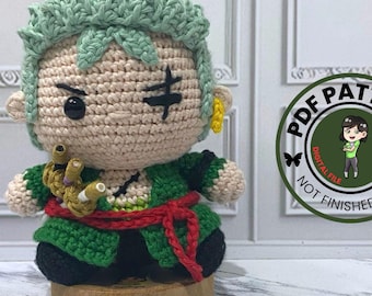 Little Swordsman Crochet Pattern: Amigurumi Doll (PDF Pattern)