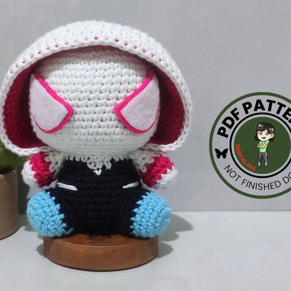 Spider Girl Crochet Pattern: Amigurumi Doll (PDF Pattern)