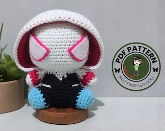 Spider Girl Crochet Pattern: Amigurumi Doll (PDF Pattern)