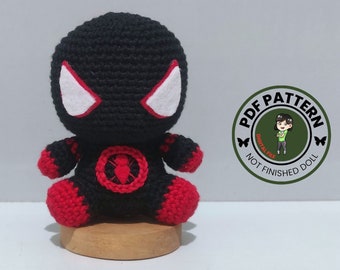 Patrón de araña a crochet: Amigurumi rojo y negro (Patrón PDF)