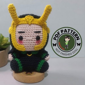 PDF Pattern - God of Trickster Crochet Pattern - God of Trickster Amigurumi - Digital File -