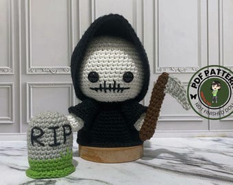 Grim Reaper Amigurumi Crochet Pattern – Intermediate Level (PDF Pattern)