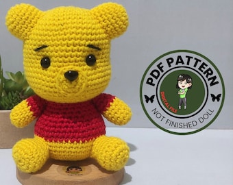 PDF Pattern - Yellow Bear Pattern Yellow Bear Amigurumi - Digital File -