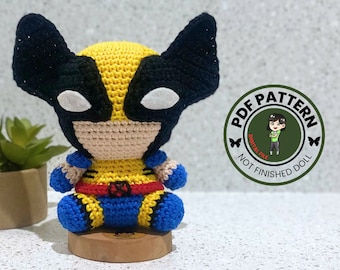 Wolf Human Amigurumi Crochet Pattern (PDF Pattern)
