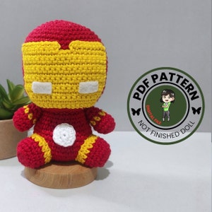 Iron Hero Crochet Pattern: Amigurumi Doll (PDF Pattern)