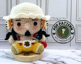 Pirate Amigurumi Crochet Pattern: Little Navigator (PDF Pattern)