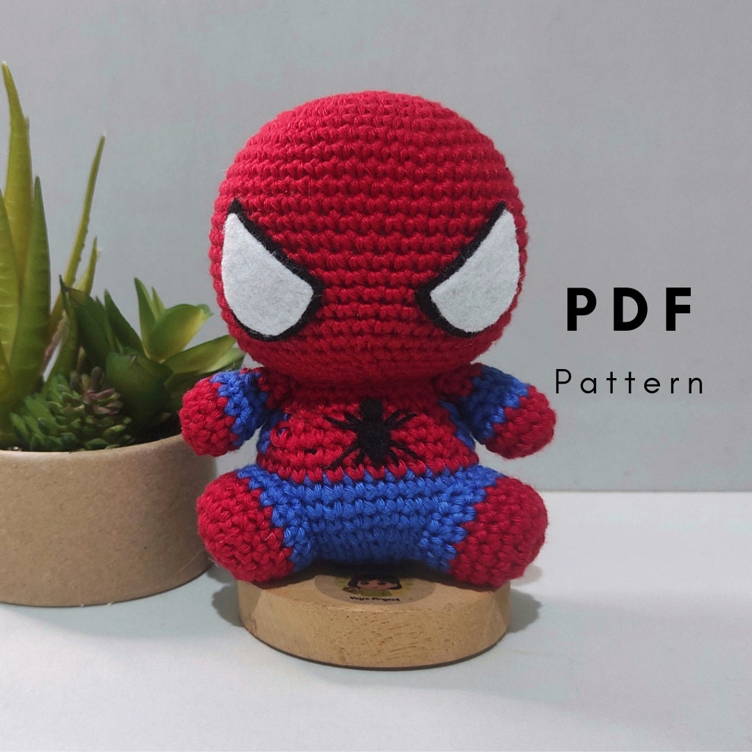PDF PATTERN Spiderman Crochet Pattern Spiderman Amigurumi Etsy