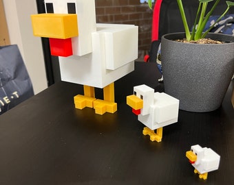 Minecraft Chicken Figurine