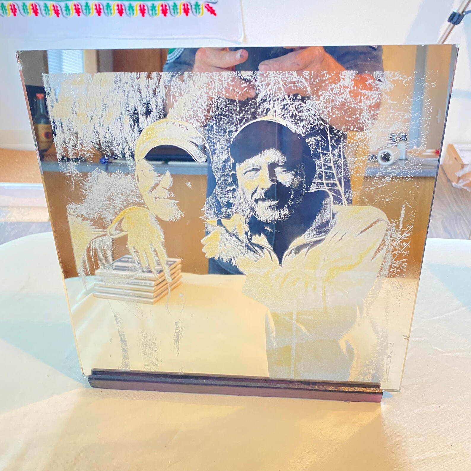 12 X 12 Laser Engraved Mirror Etsy