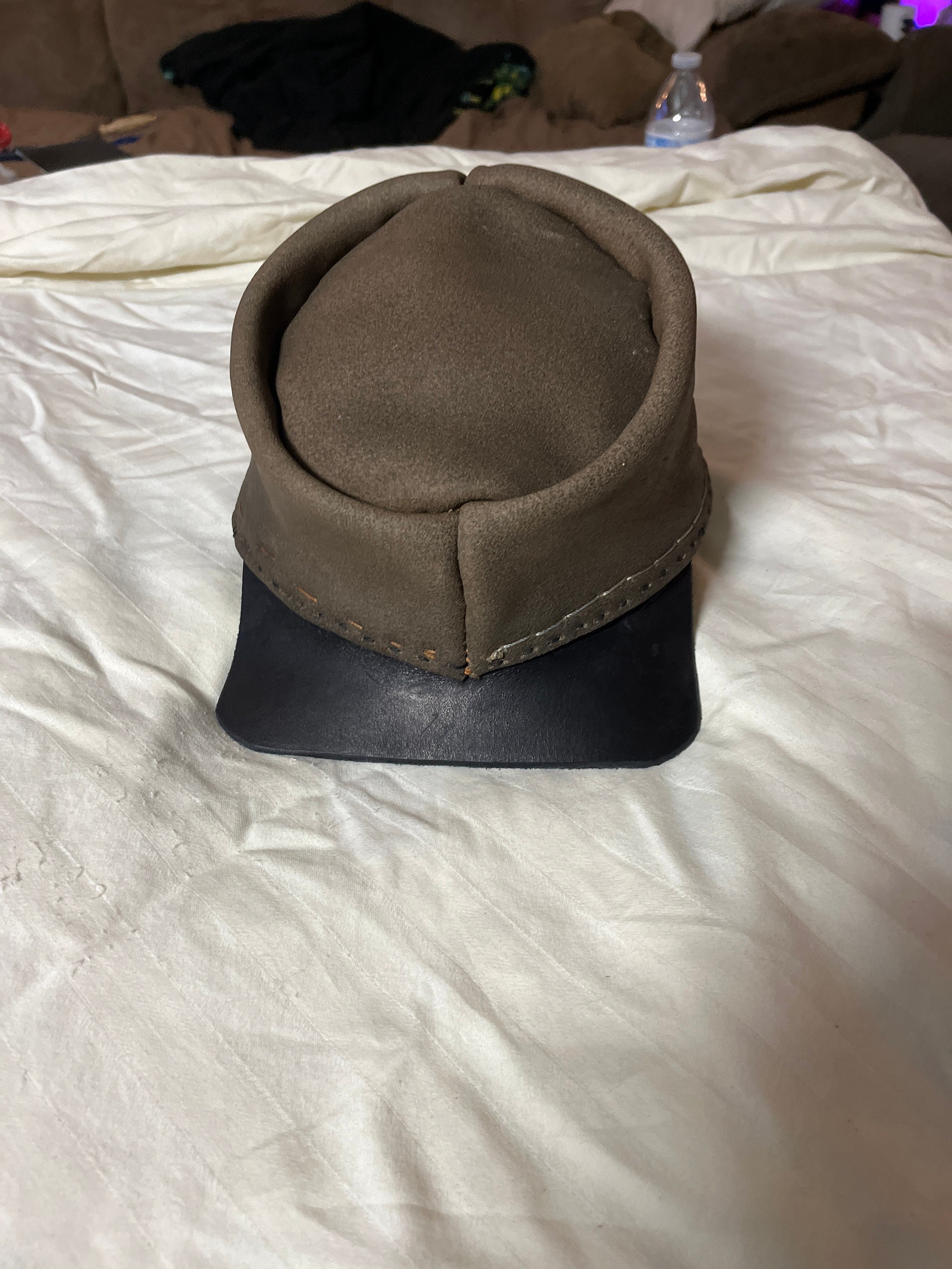 leather kepi
