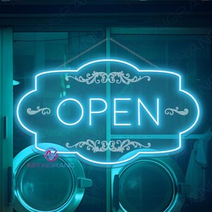 Open Sign Open Schild Open Sign For Business Open LED Light Custom Open Sign LED Open Closed Sign Light Restaurant Open Sign Classic Vintage