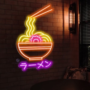 Neon Ramen Sign Ramen Neon Sign Ramen Bowl Neon Sign Japanese Neon Sign Ramen Neon Light Personalized Neon Sign Anime Ramen Sign Ramen Led