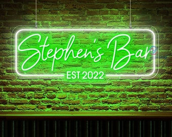 Personalized Valentines Gift For Him Neon Sign For Home Bar Home Bar Decor Custom Neon Sign Bar Personalized Outdoor Bar Signs Gift For Her