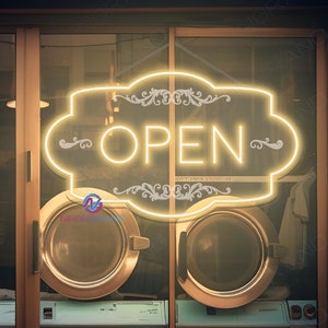 Open Sign Open Schild Open Sign For Business Open LED Light Custom Open Sign LED Open Closed Sign Light Restaurant Open Sign Classic Vintage