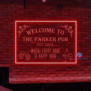 Custom Bar Neon Sign For Home Bar Decor Neon Sign Custom LED Bar Sign Personalized Gift For Dad Tiki Bar Sign Outdoor Bar Sign Custom