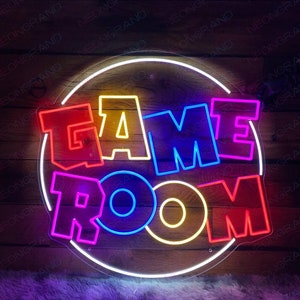 Game Room Neon Controller Sign Gamepad Led Light Gamer Neon Sign Custom Game Room Decor Game Room LED Sign Gaming Wall Art Gaming Led Light