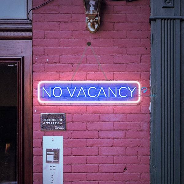 No Vacancy Sign No Vacancy Lighted Sign No Vacancy LED Light No Vacancy Custom Neon Sign For Business Hotel Hostel Sign Room Vacancy Sign