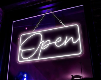 LED OPEN Neon Sign for Business Store Modern Open Sign With Remote Controller Open Neon Sign, Open Sign Led, Led Open Sign For Business