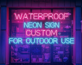 Outdoor Neon Sign Custom Large Neon Sign Waterproof Neon LED Light Néon Personnalisable Outdoor LED Light Personalized Neon Sign