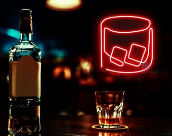 270039 Home Bar Cocktail Interactive Night Party Beer Whiskeys LED Light Sign 