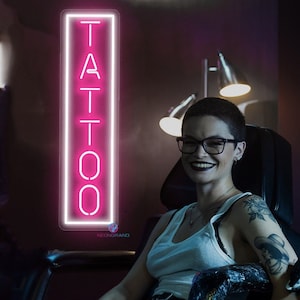 Tattoo Neon Sign Tattoo Led Sign Custom Tattoo Sign Tattoo Artist Tattoo Shop Logo Tattoo Wall Art Tattoo Wall Decoration Gift For Tattooist