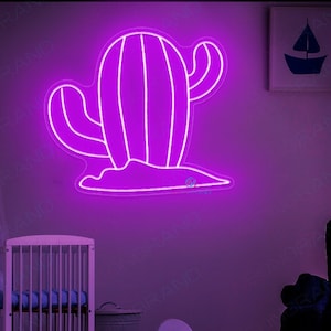 Cactus Neon Sign Cactus LED Light Cactus Wall Art Cactus Decor Outdoor Neon Sign Custom Plant Tree Neon Sign Gift For Her Bedroom Decor