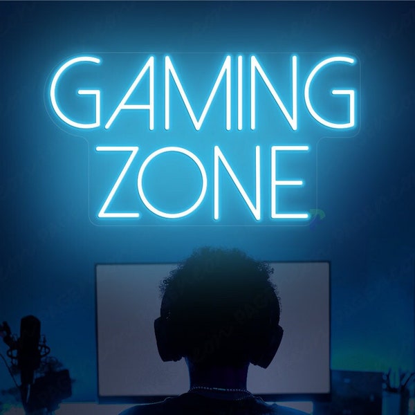 Game Zone Neon Sign Game LED Light Game Room Decor Game Room Neon Sign Gamer Gift For Boyfriend On Air Neon Sign Custom Gaming Neon Sign