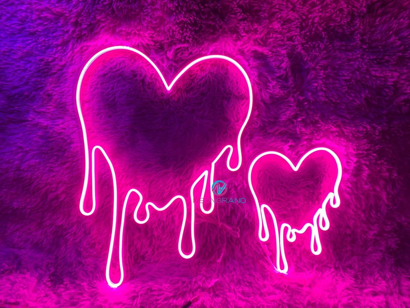 Melting Heart - Neon Sign - Neon Mama