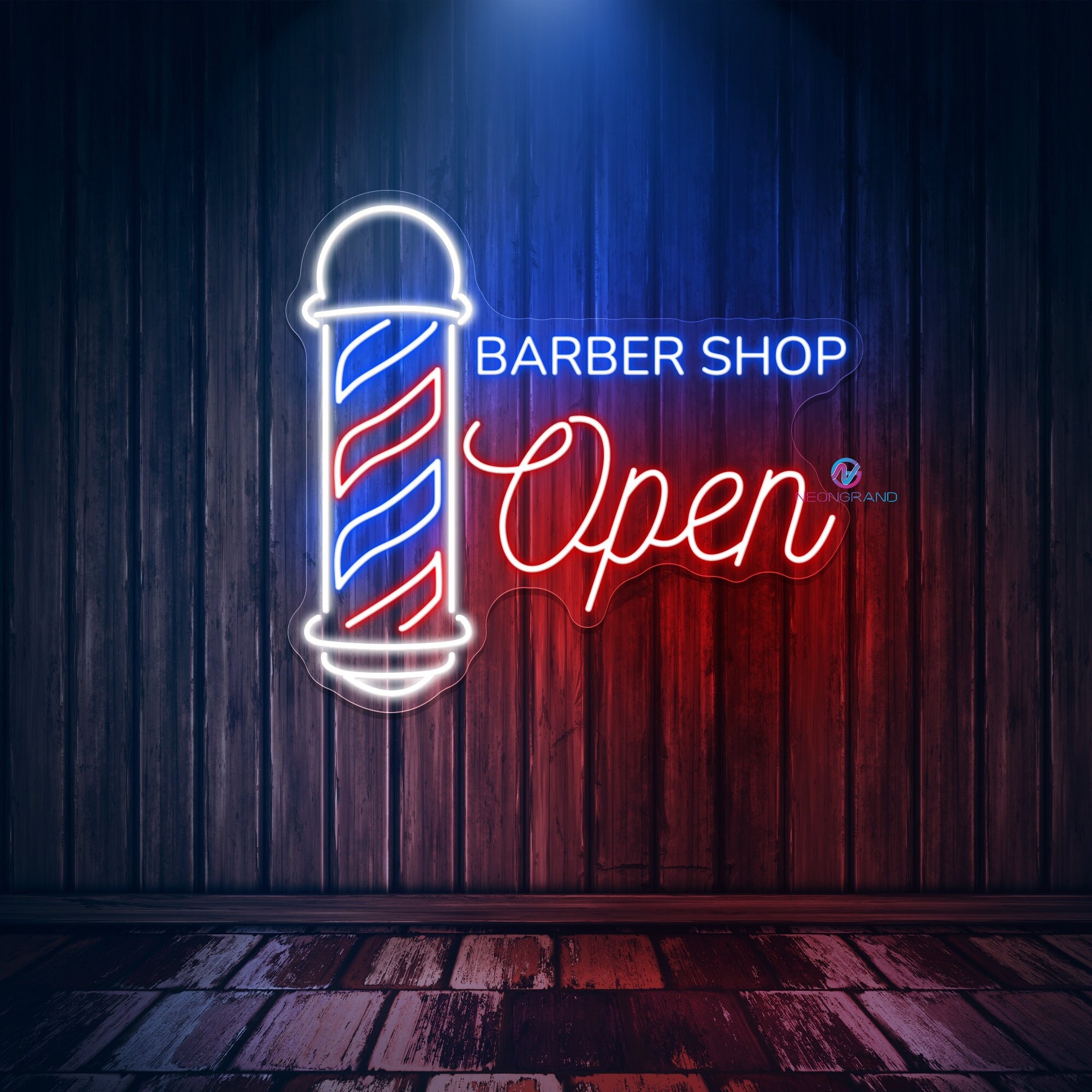 Barber Shop Neon Sign Wall Decor Barber Open Sign Barber Shop Sign