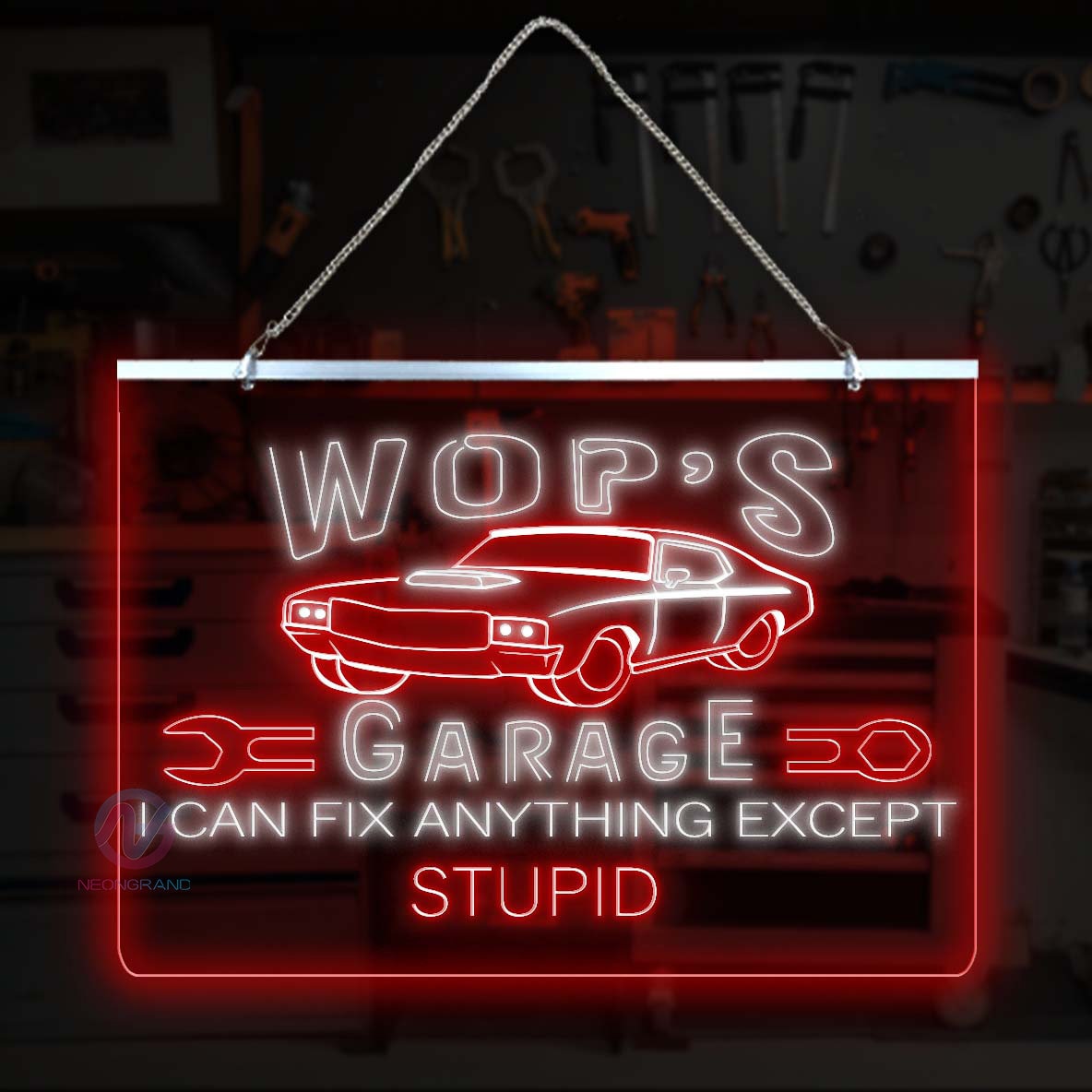 Neon Garage Sign Auto Shop Sign LED Garage Sign Garage Neon Etsy