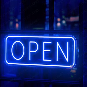 LED OPEN Neon Sign for Business Store Modern Open Sign With Remote Controller Open Neon Sign, Open Sign Led, Led Open Sign For Business