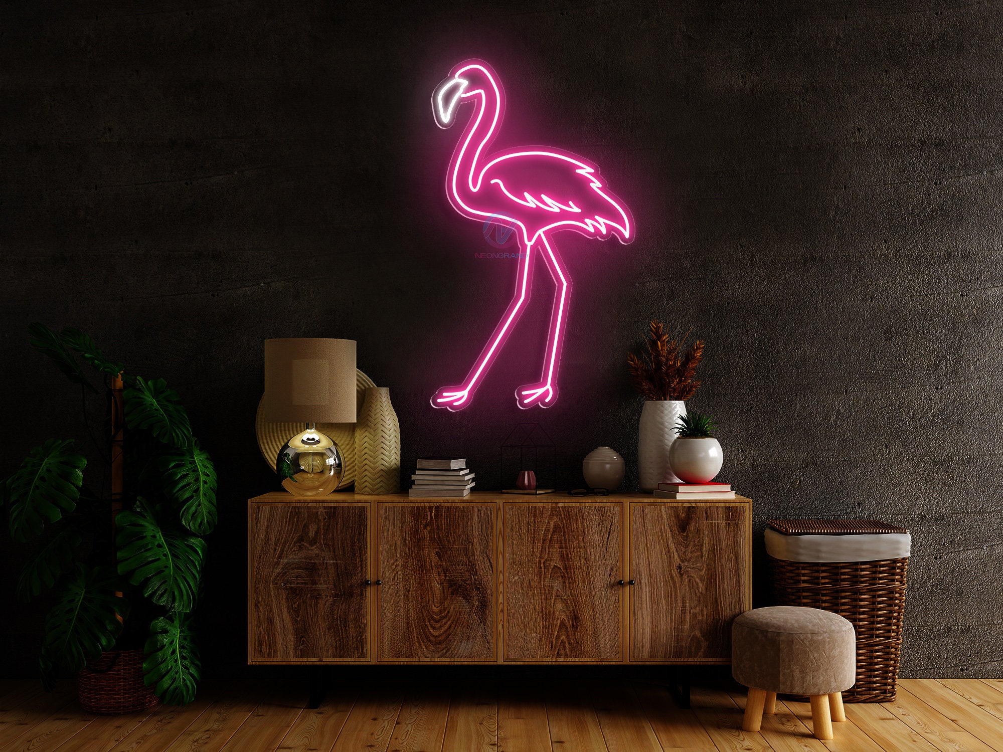 Flamingo Neon Sign Flamingo Neon Light Flamingo LED Light - Etsy