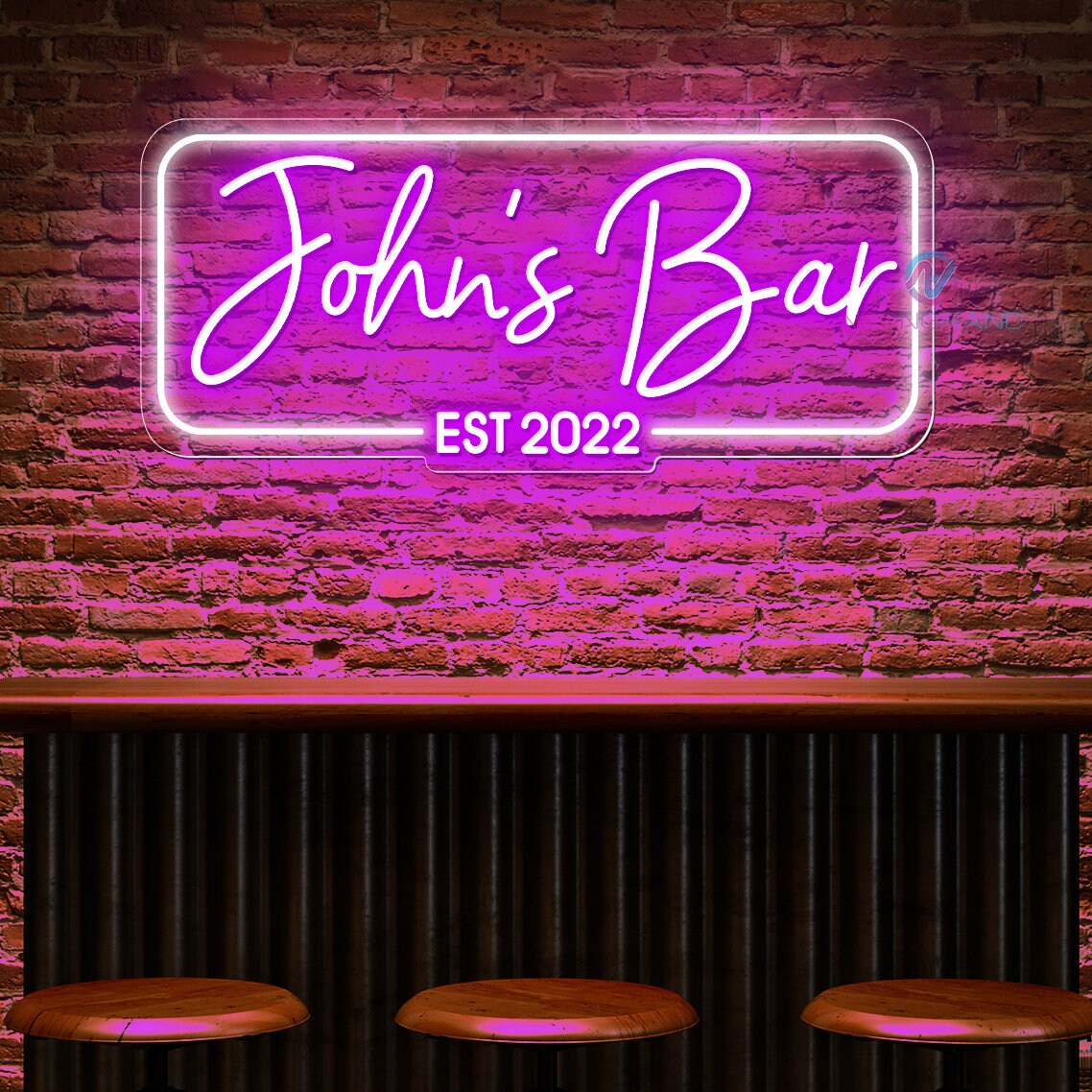 Bar Neon Sign Custom Neon Bar Signs Neon Bar Signage Outdoor Etsy