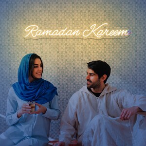 Ramadan Kareem Neon Sign Eid Mubarak Decor Ramadan 2024 Ramadan Mubarak Custom Neon Light Eid Mubarak  LED Light Sign Customize Ramadan Gift