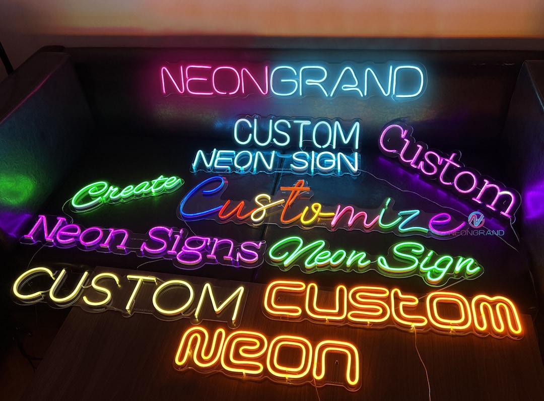 Custom Neon Sign Personalized Outdoor Neon Sign Wedding Waterproof Neon