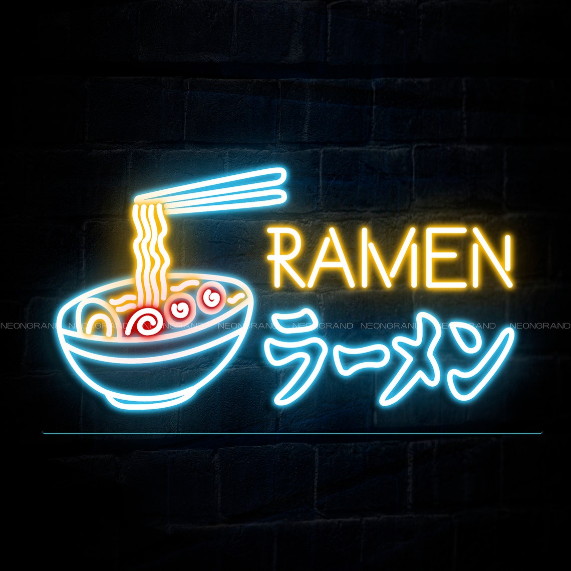 Ramen Neon Sign Custom Ramen Led Sign Restaurant Neon Sign - Etsy