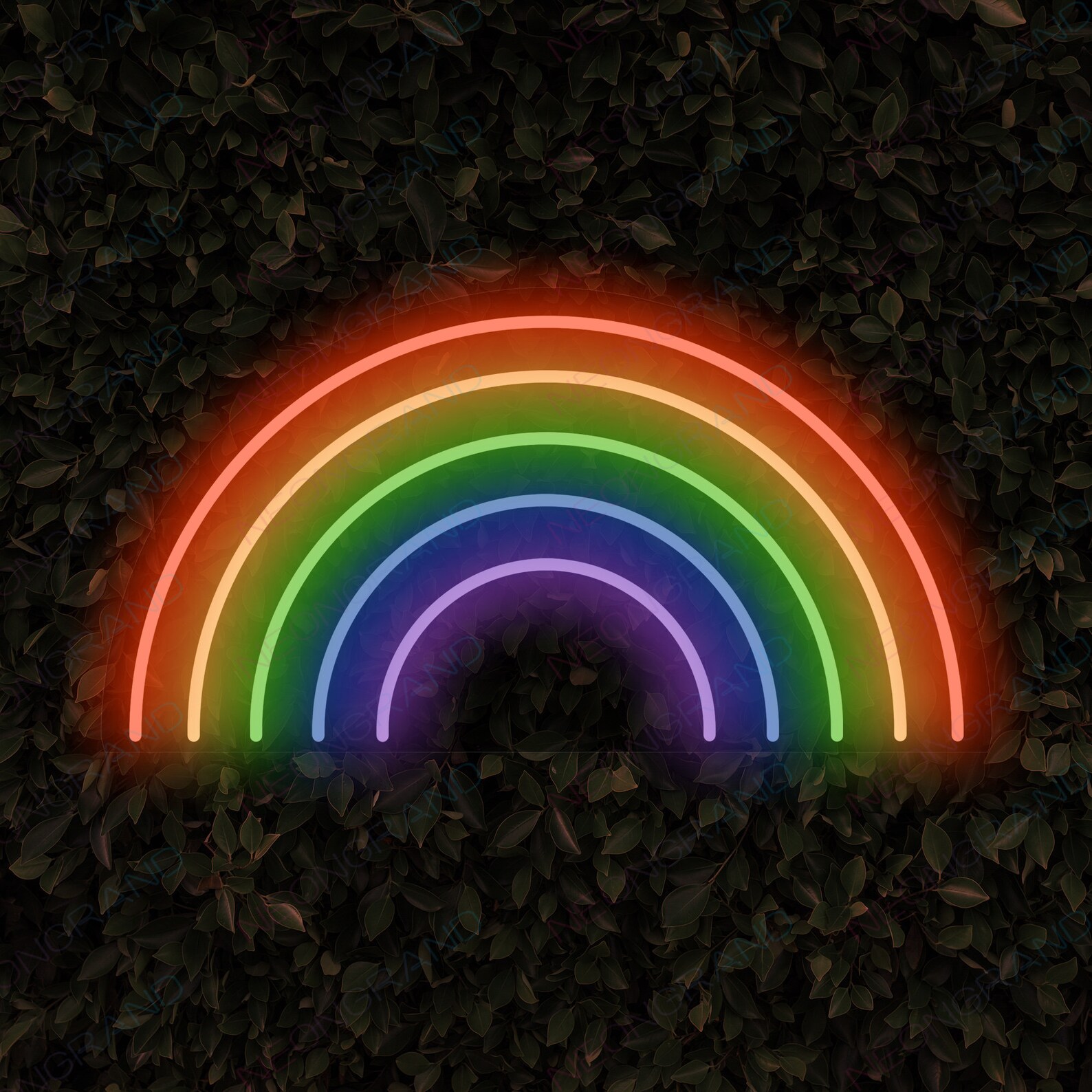 Rainbow Neon Led Custom Neon Sign Led Neon Light Stand Wall Etsy