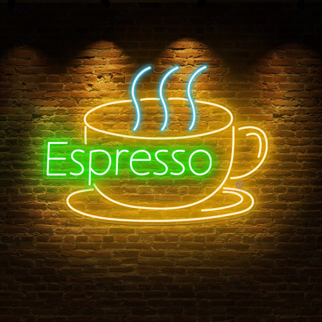 Coffee Neon Sign, Custom Neon Sign Coffee Shop, Coffee Cup Neon Sign